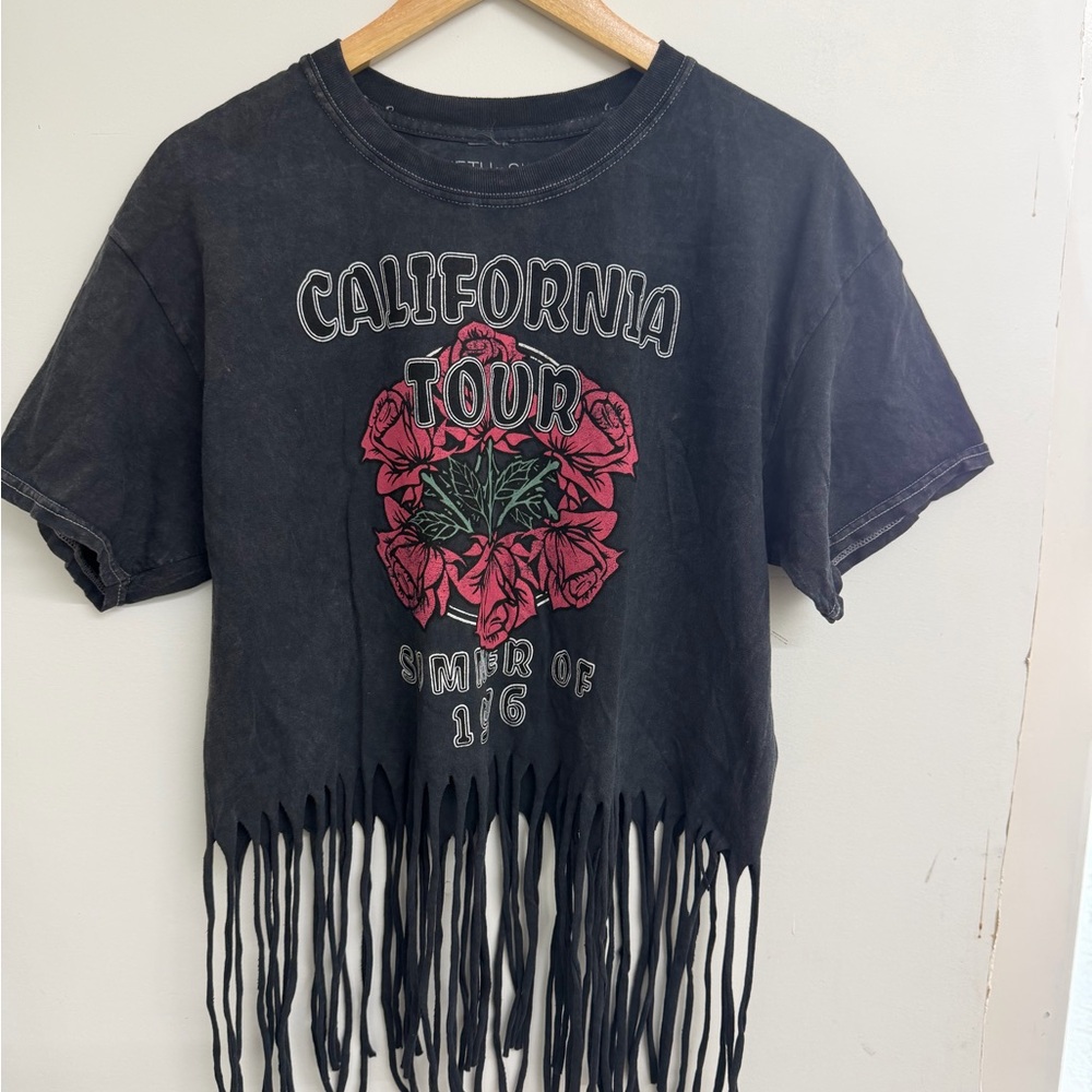 Fifth Sun Black California Tour Fringe Tee - Picture 3 of 12